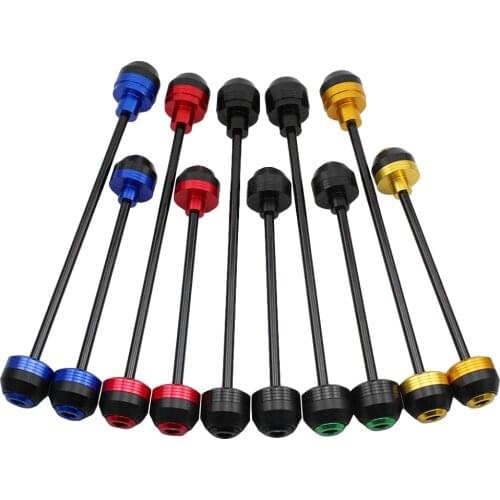 For SUZUKI HAYABUSA GSXR1300 1999 2000 2001 2002 2003 Front Rear Wheel Slider Fork Axle Crash Protector Swing Arm Pad Aluminum