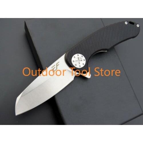 EF79 D2 Blade G10 Handle Tactical Hunting Camping EDC Outdoor Folding Knife Multi Tools Pocket Survival Knife Xmas Gift for Man