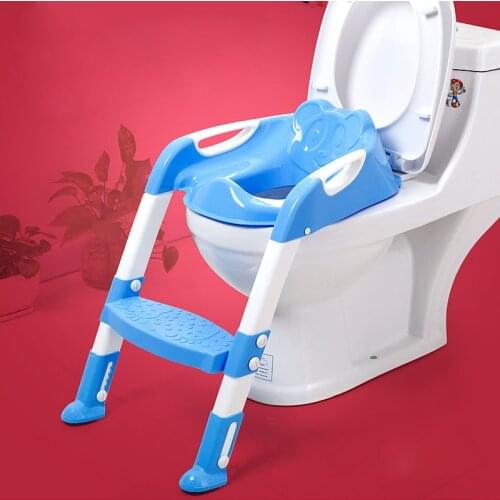 En71 Baby Potty Seat With Ladder Children Toilet Seat Kids Toilet Folding infant potty chair Training Portable Potty Ladder
