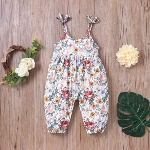 0-18M Newborn Toddler Kids Baby Girls Summer Clothes Sleeveless Sling Fruit Print One-piece Romper Jumpsuit детская одежда L