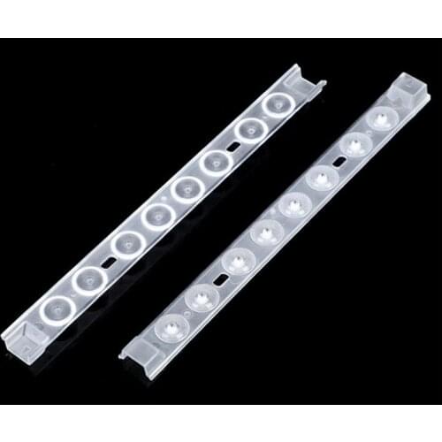 #MPLB-200 High quality Led Lens, Conjoined lens, Size: 200X6.2mm, Angle: 170 deg, Bead Surface, PMMA materials