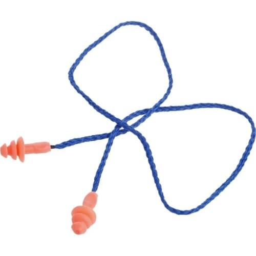 New Soft Silicone Ear Plug Cotton String Hearing Protector Earplugs Noise Reduction W91A