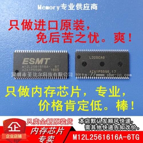 New10piece 16MX16 M12L2561616A-6TG M12L2561616A TSOP-54 Memory IC