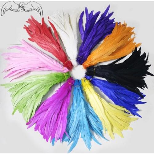 Wholesale 30-35cm /12-14 inch Natural Rooster Tail Feathers Chicken Feathers Cock Tail Feather For DIY Crafts Headdress Deco