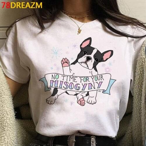 French Bulldog Bull Terrier t-shirt clothes women japanese streetwear harajuku tshirt harajuku kawaii