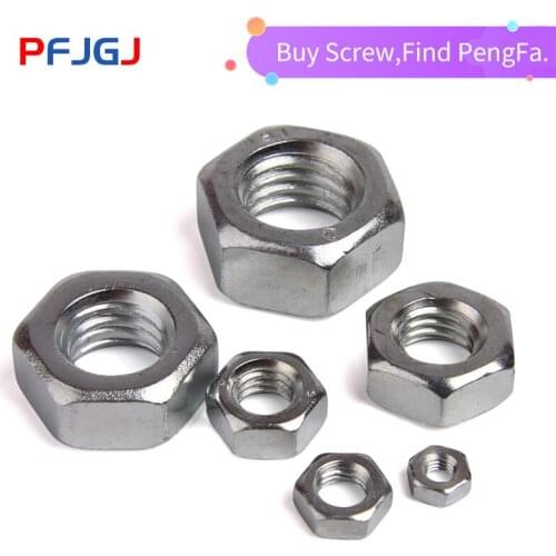 Peng Fa M2-M24 GB52 galvanized nut grade 4.8 hexagonal nut hexagonal nut Q235 steel galvanized