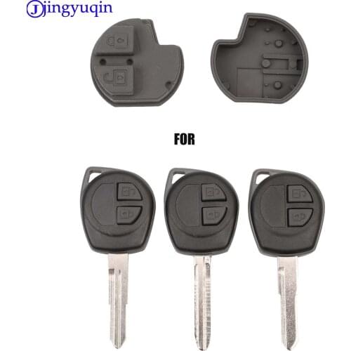 Jingyuqin Remote 2 Button Key Fob Rubber Button Pad Silicone For Suzuki Swift SX4 Grage Vitara Alto Liana Aerio Vitara Key Case