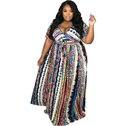Plus Size African Dresses For Women 2021 Africa Clothes Dress Print Dashiki Ladies Clothing Africa Office Lady Dress