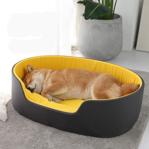 S-XL Fashion Double-sided Color Cushion Cat Dog Bed Practical Warm Cozy Puppy House Soft Breathable Pets Nest Sleeping Cushions