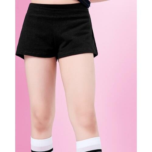 Girls Dance Shorts Fitness Yoga Short Pants Dance Wear Sports Shorts Kids Dance Clothes Black Cotton Panties
