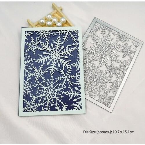 Snowflake Frame Metal Cutting Dies Scrapbooking Embossing Folders for DIY Album Card Making Craft Stencil Greeting Photo Paper