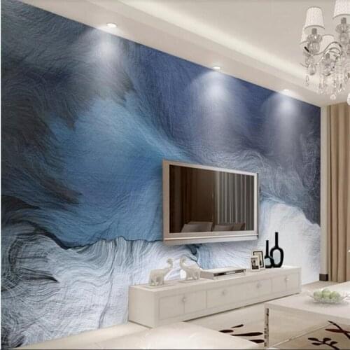 Wellyu Custom large murals fashion home improvement modern minimalist fresh dynamic line TV background wall wallpaper