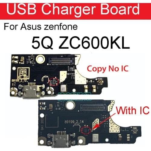 Microphone & USB Charger Port Dock Board For Asus zenfone 5Q ZC600KL Mic Charging Plug Connector Board Replacement Parts
