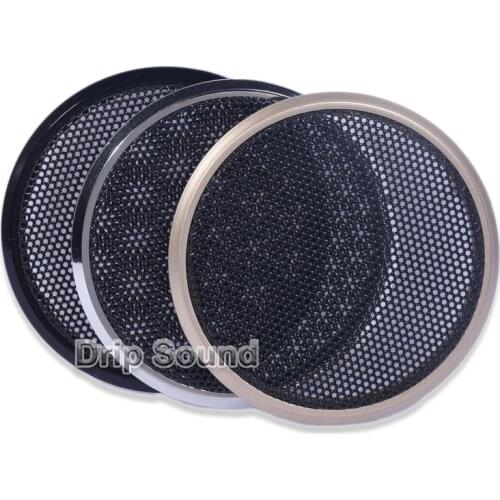 2pcs For 2"/2.5" inch Speaker Conversion Net Cover Car Audio Decorative Circle Metal Mesh Grille