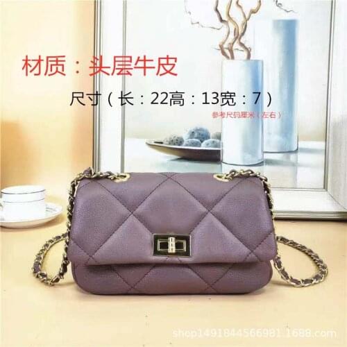 Factory Genuine Leather Women Bag Luxury Designer Handbags And Purse Fashion Chain Crossbody Shoulder Bags for Women 2021 Summer