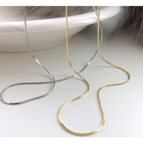 Silvology 925 Sterling Silver Octagonal Snake Chain Choker Necklace for Women Elegant Minimalist Necklace Ladies Stylish Jewelry