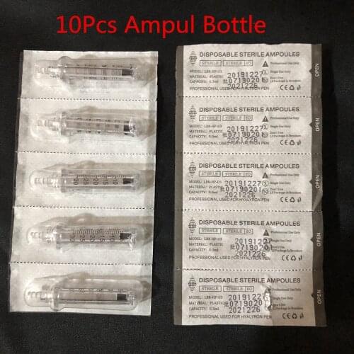 0.3ml Disposable Sterile Ampoule Head for Hyaluron Pen Hyaluronic Acid Gun Atomizer Anti-wrinkle for Lip Filler Lifting