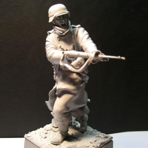 1 / 16 Resin Figure soldier man model World War II Sixth Army Stalingrad hand made white model