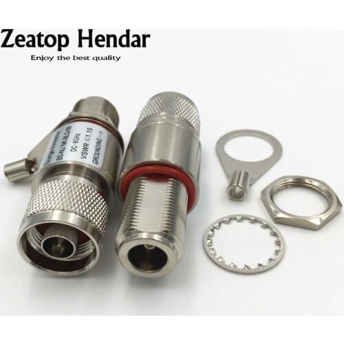 1Pcs Brass Lightning Arrestor N Male to N Female Jack RF Coaxial Connector High Quality