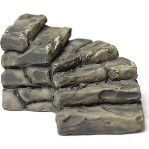 1pcs Miniature Resin Bridge Stair Garden Fairy Ornament Flower Pot Plant Home Decor Bonsai Craft Curved Stairs