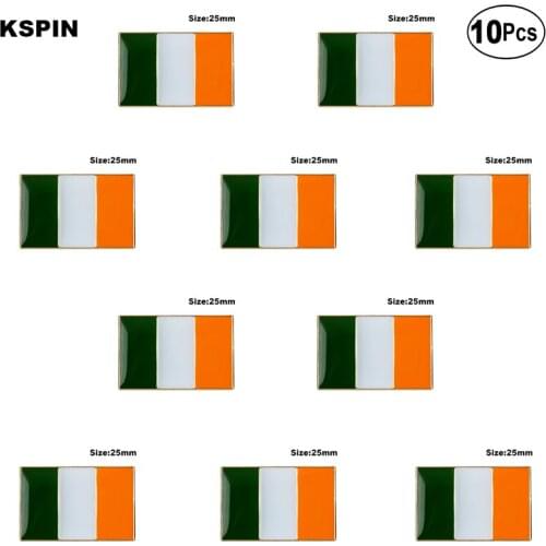 Ireland Lapel Pin Flag badge Brooch Pins Badges 10Pcs a Lot