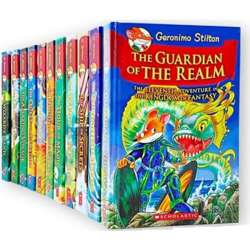 11 Books/Set Geronimo Stilton the Kingdom of Fantasy Picture Book Children Reading Storybook English Comic For Kids Age 6-12