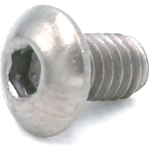 20pcs M4 x 6mm GR2 TA2 Pure Titanium Hex Socket Dome Cap Screw Bolt Anti Acid Corrosion