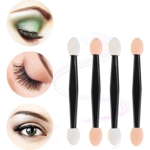 5/50/100 Pcs of Disposable Eyeshadow Brush Doublesided Sponge nylon set makeup Eyeshadow Brush for Cosmetic Applicator Tool
