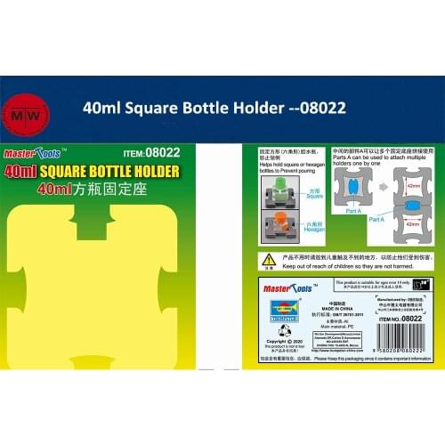 Master Tools 08021/08022 16ml Round Bottle Holder/40ml Square Bottle Holder