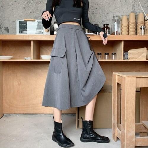 Cheap wholesale 2021 spring summer autumn new fashion casual sexy women Skirt woman female OL black skirt long skirt Ay6803