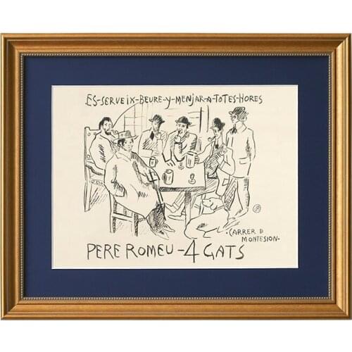 European retro decorative painting master Picasso hand-painted character art painting