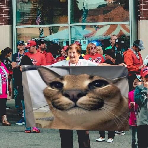 Floppa 562 Flag Banner Home Outdoor Gift Party Flag Of America Halloween Lesbian