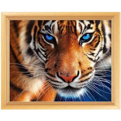 Hot sale 5D Diamond embroidery diamond painting cross stitch crystal tiger unfinish decorative Diy Diamond painting 30x35cm