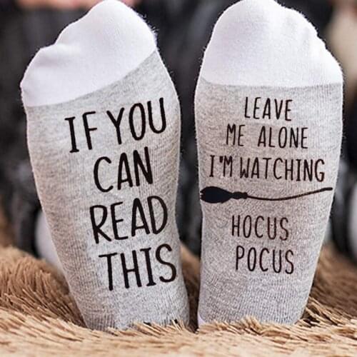Hocus Pocus Movie Fans Witch women Socks October 31 happy Halloween eve party night decoration Friends sisters gift present