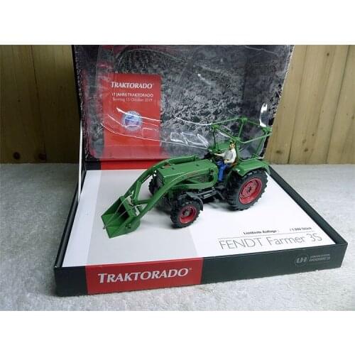 UH 1:32 6232 Fendt Farmer 3S 2019 Bevro Tractor Alloy Metal Diecast Cars Model Toy Vehicles For Children Boy Toys