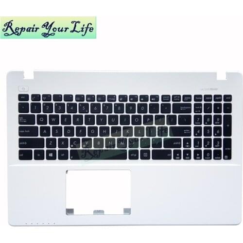 Repair You Life laptop keyboard for ASUS X550 X550VA X550JD X550VA X550WE X550JD US language keyboard new white Cover Palmrest