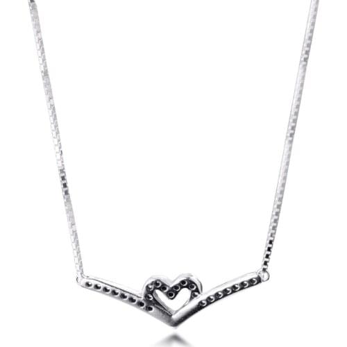 Collier Choker Jewelry New Year 2021Gift Girlfriend 100% Real Sterling Silver S925 Fashion Female Necklace for Women