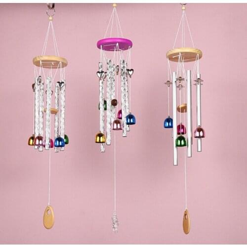 Colorful Wooden Wind Chimes Decorations Outdoor Garden Windbells Japan Wind Bells Chime Aeolian Chimes Hanging Decorations