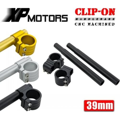 Motorcycle Racing Billet CNC 39mm Clip On Handlebars 1" Bars For Harley Davidson Sportster 883 1200 Dyna Super Glide Fat Bob