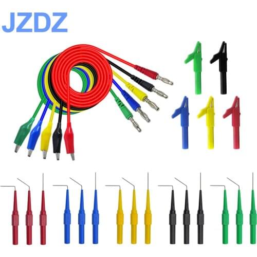 JZDZ Multimeter Test Lead Kit Alligator clip to 4 mm Banana Plug Test probe back Probes Kit JT8006
