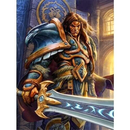 World Of Warcraft DIY Cross Stitch Embroidery 11CT Kits Needlework Craft Set Cotton Thread Printed Canvas Home Design