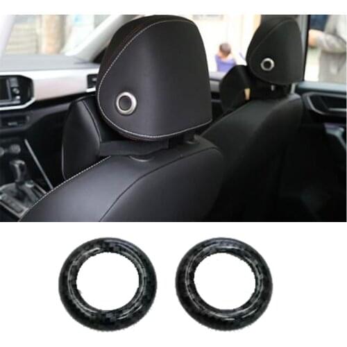 Car seat head headrest pillow adjustment button cover trim for VW Golf 2014-2019 & Passat Alltrack Tiguan Touran Magotan Sharan