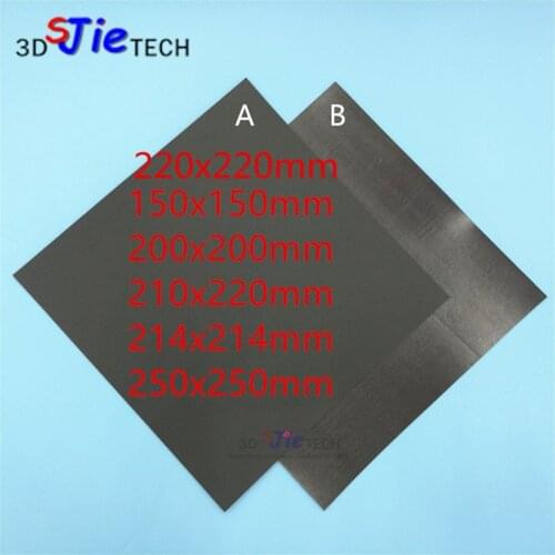 New Magnetic Print Bed Tape square 150/200/214/220/250mm Print Sticker Build Plate Tape FlexPlate DIY 3D Printer parts wanhao I3