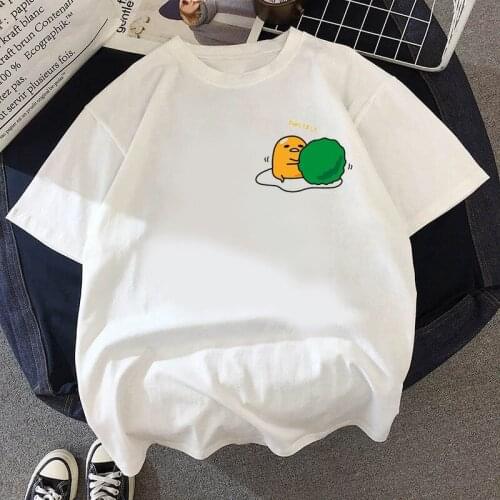 New Fashion Funny Eggs T Shirts Women graphic Print tees Soft Casual White T shirts Aesthetic Streetwear Ropa De Mujer