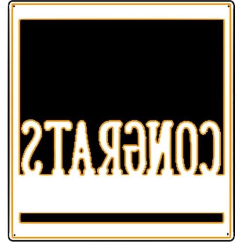 New Congrats Square Panel Metal Cutting Dies Stencil for DIY Scrapbooking Photo Album Embossing Paper Cards Decorative Crafts