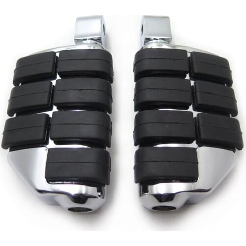 Aftermarket free shipping motorcycle parts Rubber Front Billet aluminum Foot Rest Pegs for Yamaha Road Star Warrior