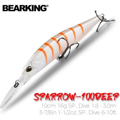 BEARKING long casting 100mm 16g super magnet weight system New model fishing lures hard bait quality wobblers minnow