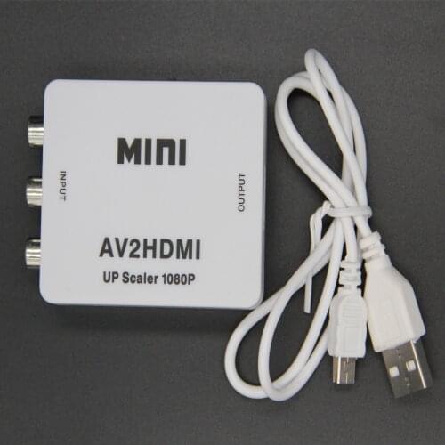 RCA AV to HDMI-compatible Converter High Quality HD 1080P AV2HDMI-compatible Adapter For TV PS3 PS4 PC DVD Xbox Projector