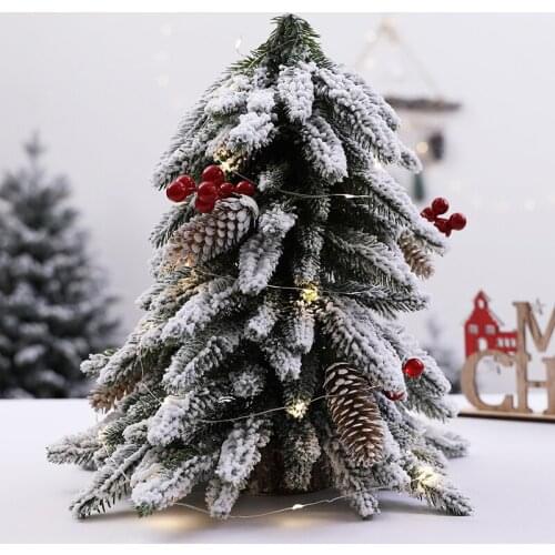 Christmas Mini Snow Fir Small Christmas Tree Christmas Snow Fir Tree Decoration Restaurant Bar Living Room Decoration