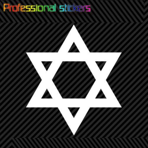 Star of David Sticker Die Cut Decal Self Adhesive Vinyl Jewish Jew Israel for Car,RV,Motorcycle,Laptops,office Supplies